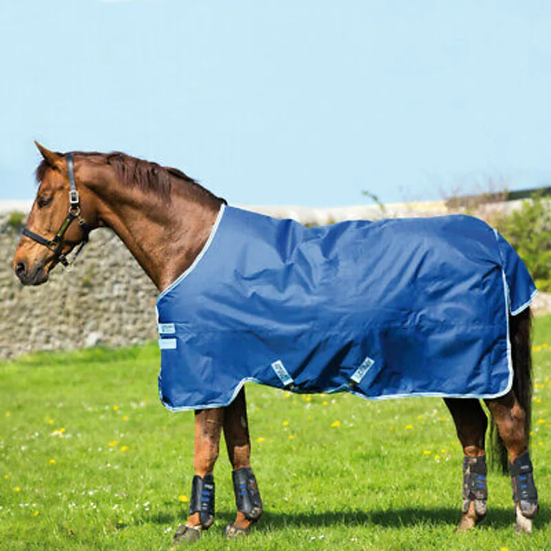 Horseware Amigo Hero 6 XL Mediumweight Turnout Rug - True Navy/Bluebell/Gunmetal